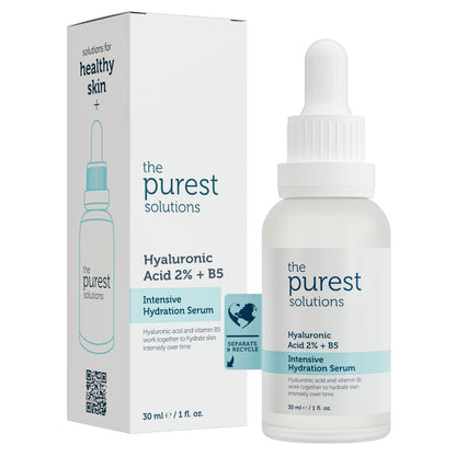The Purest Solutions Intensive Hydration Serum - Hyaluronic Acid 2% for Hydrated, Radiant Skin