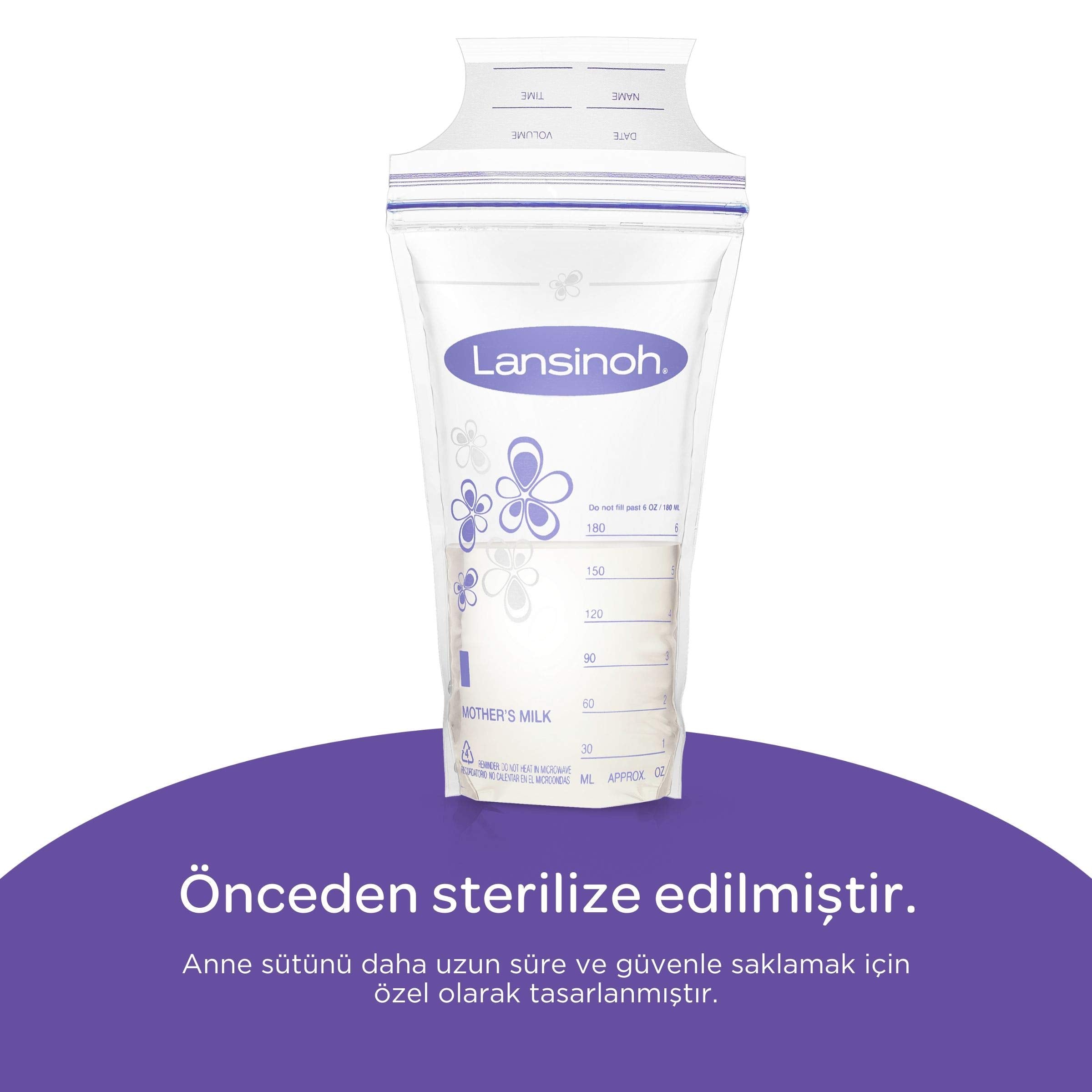 Lansinoh Breast Milk Storage Bags - BPA Free, Sterile &amp; Leak-Proof (25 Count)