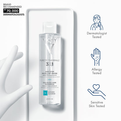 Vichy Mineral Micellar Water - Gentle Makeup Remover &amp; Cleanser for Sensitive Skin