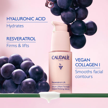 Caudalie Resveratrol Lift Firming Serum - Anti-Aging, Firming &amp; Lifting Serum with Resveratrol for Youthful Skin