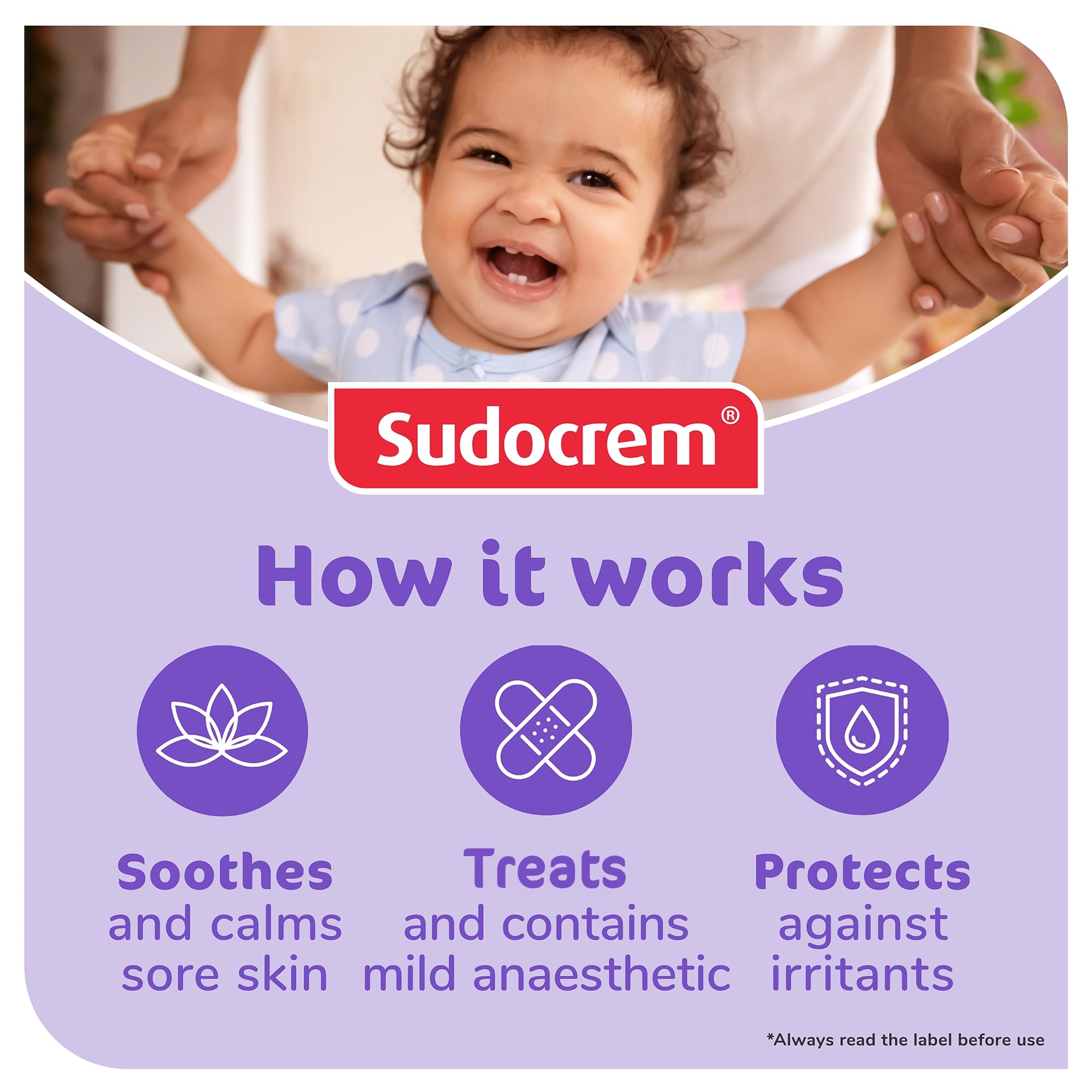 Sudocrem Baby Care Cream 125g - Diaper Rash Relief &amp; Skin Protection