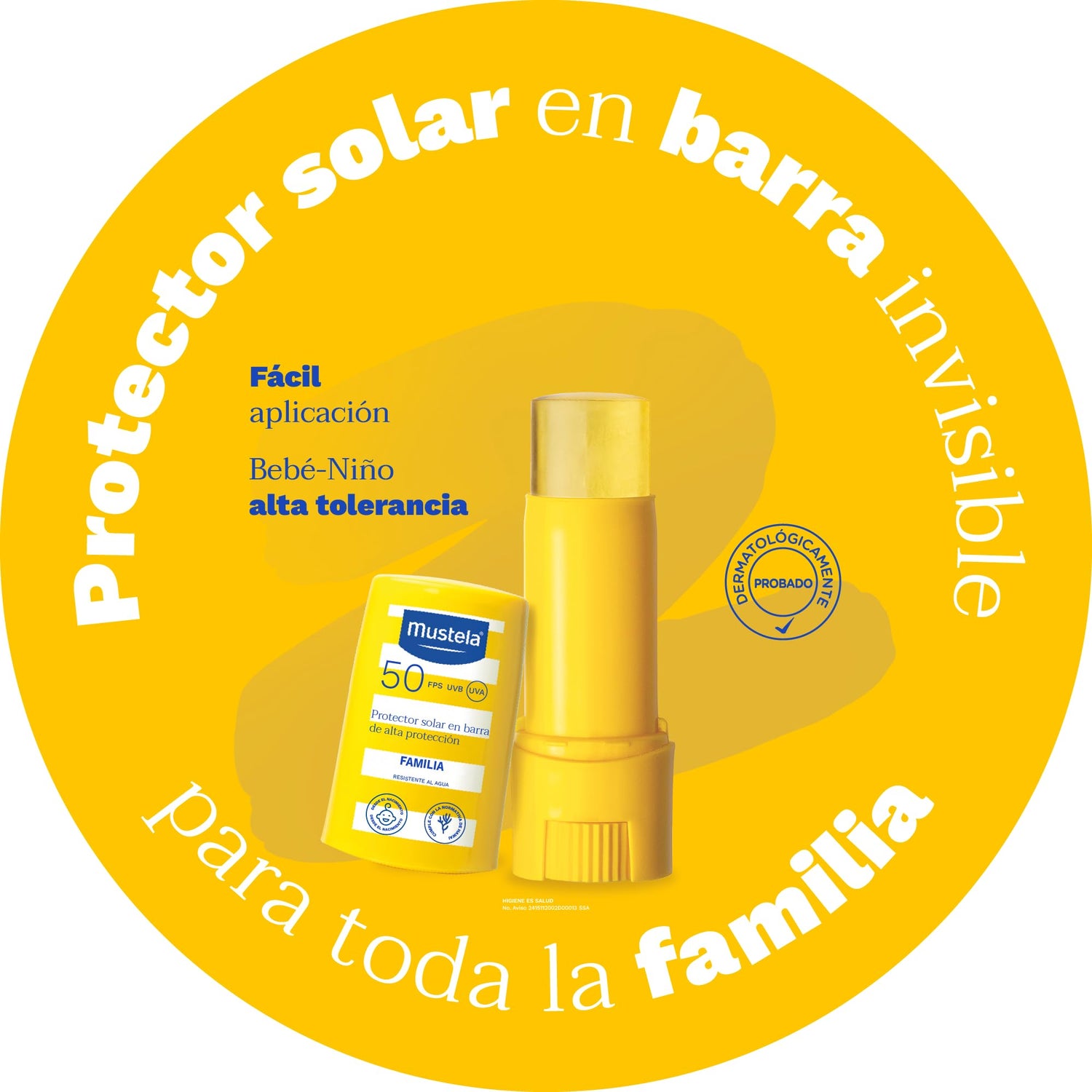 Mustela SPF50+ Sun Stick - High Protection | 9 ml