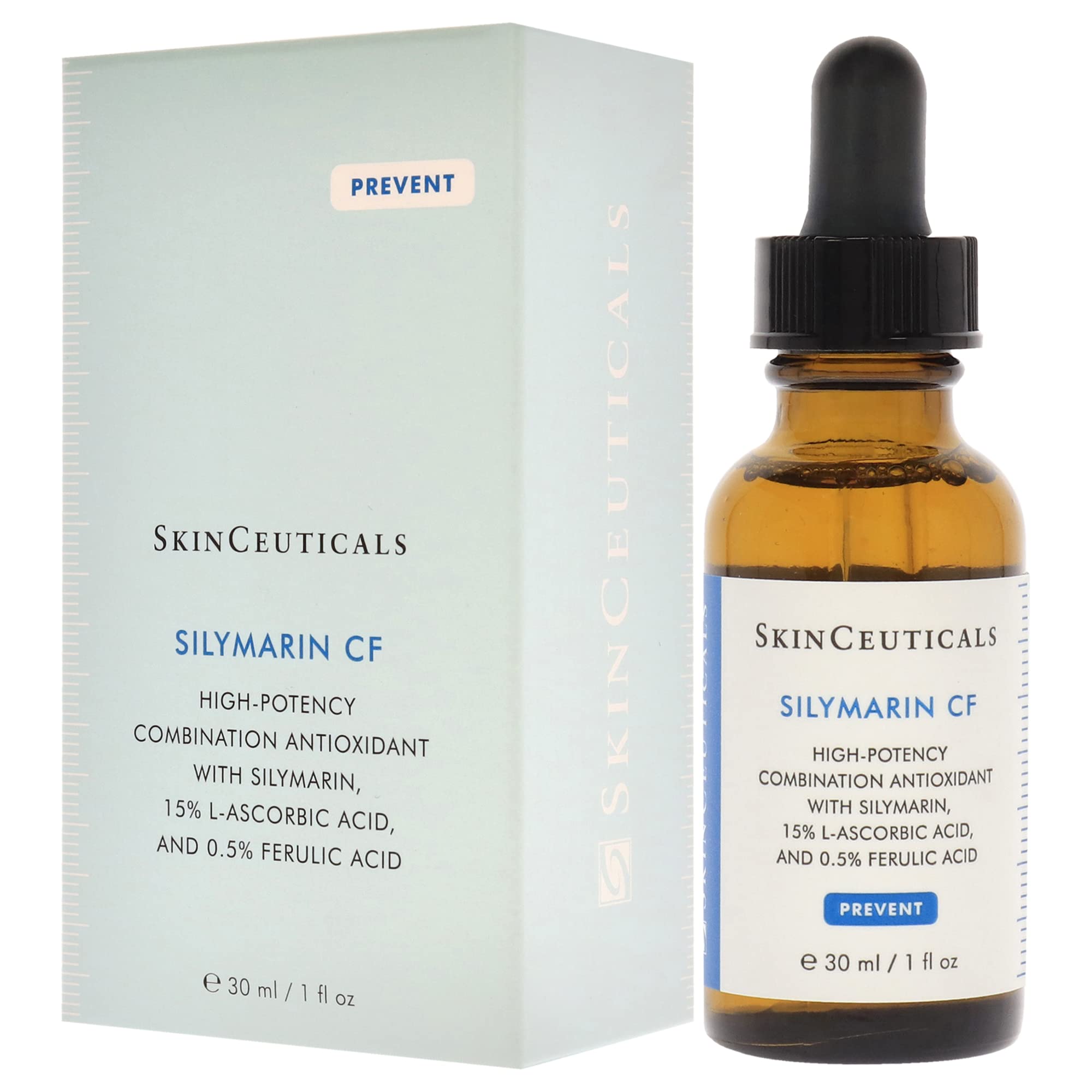 Skinceuticals Antioxidant Serum Silymarin CF - Vitamin C Serum for Anti-Aging &amp; Acne-Prone Skin