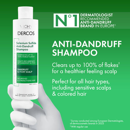 Vichy Dercos Energisant Anti-Hair Loss Hair Cream 200ml - Strengthens &amp; Nourishes Hair