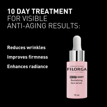 Filorga Skincare Serum - Revitalizing NCEF-Shot Concentrate for Smoother, Firmer Skin - Anti-aging Luxury Skincare Product