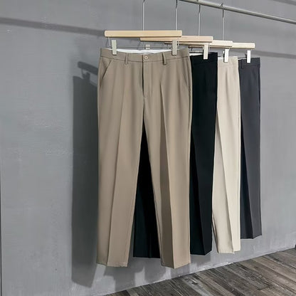 Summer Thin British Small Western Pants Men&