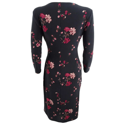 Lauren Ralph Lauren Floral Ruched Jersey Dress, Size 2