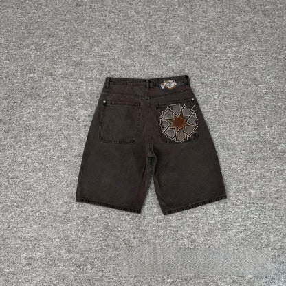 Casual Long Pants Plum Blossom Embroidery