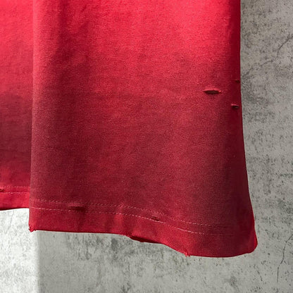 Balenciaga Red T-Shirt Without Collar
