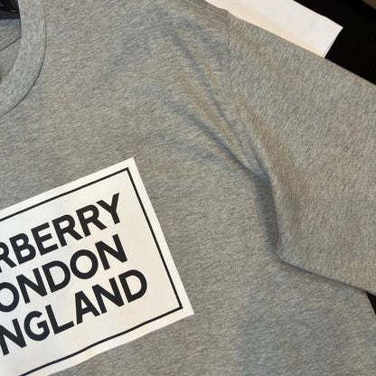 Burberry Grey T-Shirt Without Collar