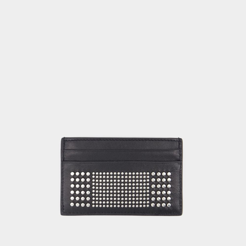 ALEXANDER MCQUEEN Mini Card Holder with Studded Detailing