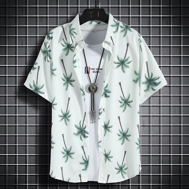 Mens Quick Dry Floral Shirt and Shorts Set
