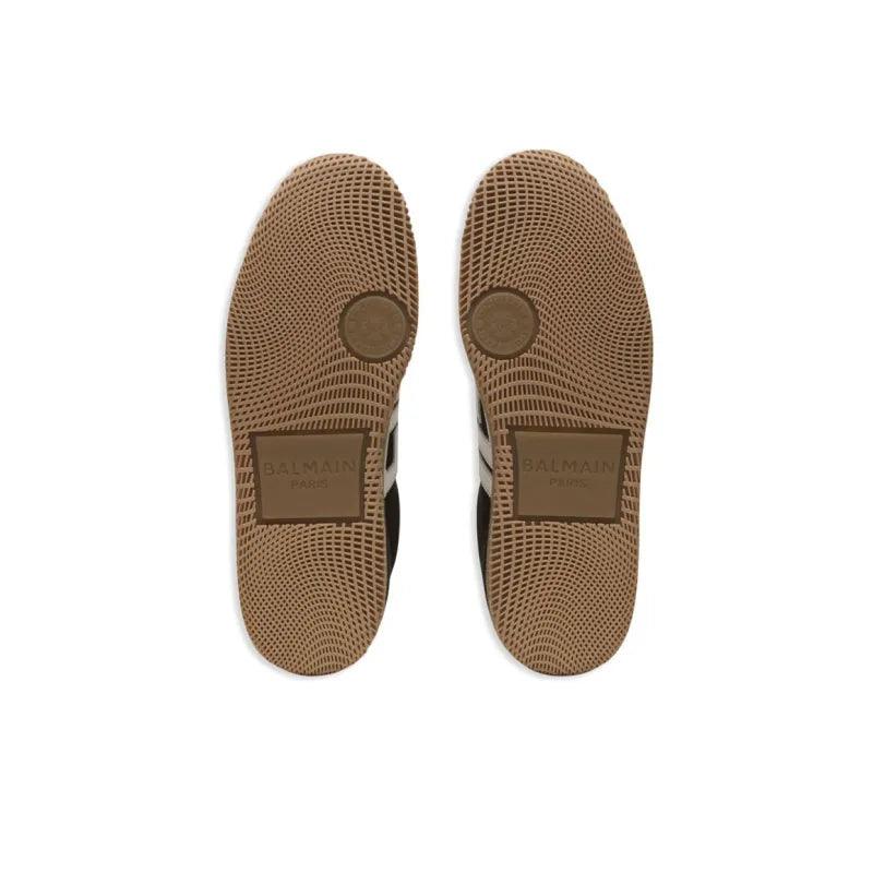 BALMAIN Logo patch Leather Sneakers