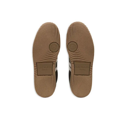 BALMAIN Logo patch Leather Sneakers