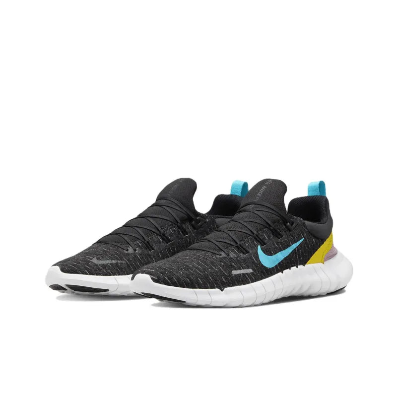 Nike Free Run 5.0 Dark Smoke Grey Vivid Sulfur Chlorine Blue