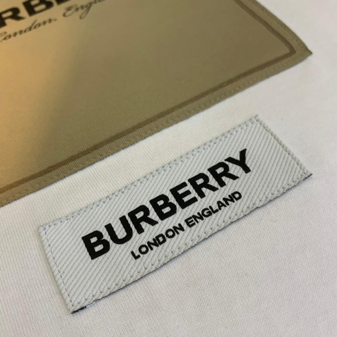 Burberry White T-Shirt Without Collar
