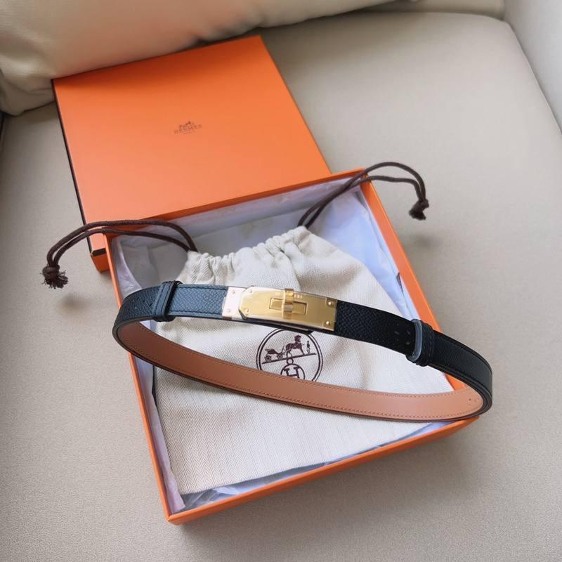 Hermes Men Gold Buckle Belt &