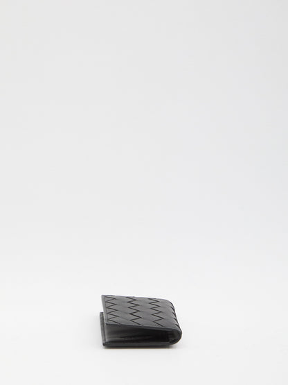 BOTTEGA VENETA Mini Intrecciato Card Holder with Flap - FW25