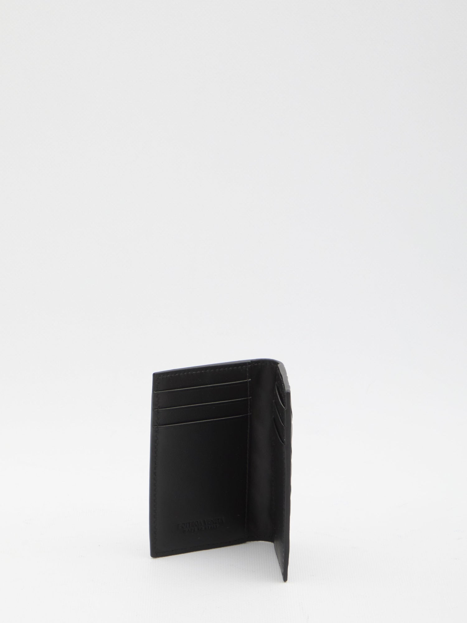 BOTTEGA VENETA Mini Intrecciato Card Holder with Flap - FW25