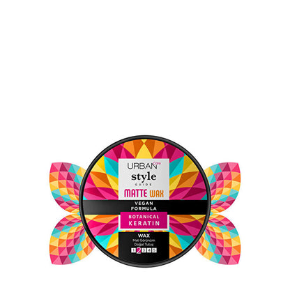 Urban Care Style Wax Matte Natural Look 100ml &amp; RODEO Professional Mace Brush