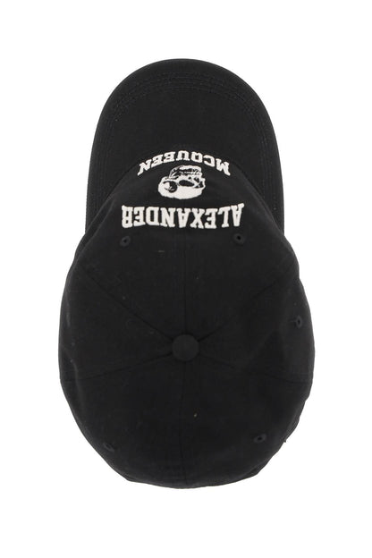ALEXANDER MCQUEEN Cotton Varsity Skull Baseball Cap