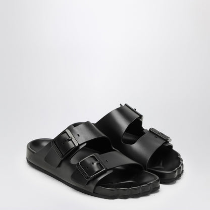 Balenciaga Black Leather Sunday Sandal