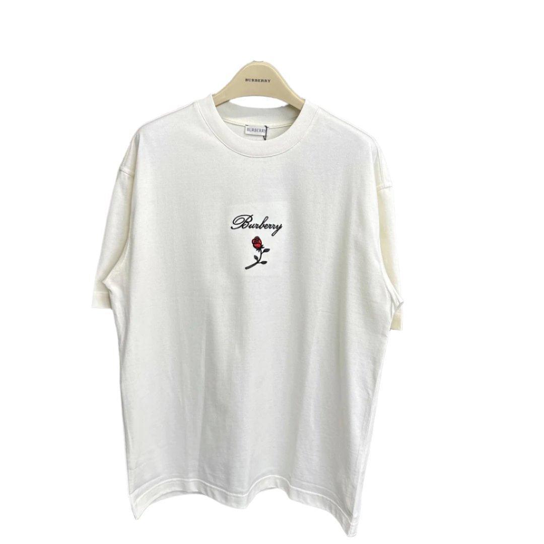 Burberry T-Shirt With Rose Without Collar &