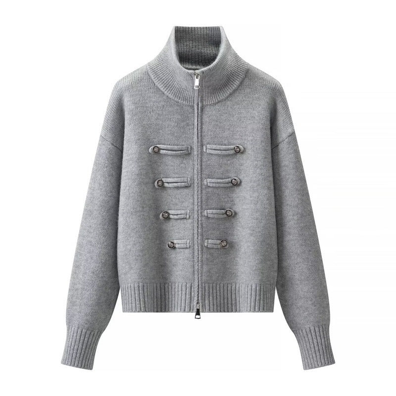 Womens Knitted Open Front Cardigan