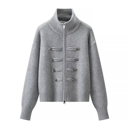 Womens Knitted Open Front Cardigan