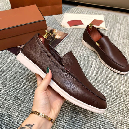 Men Slip On Loafers Breathable Flat Shoes