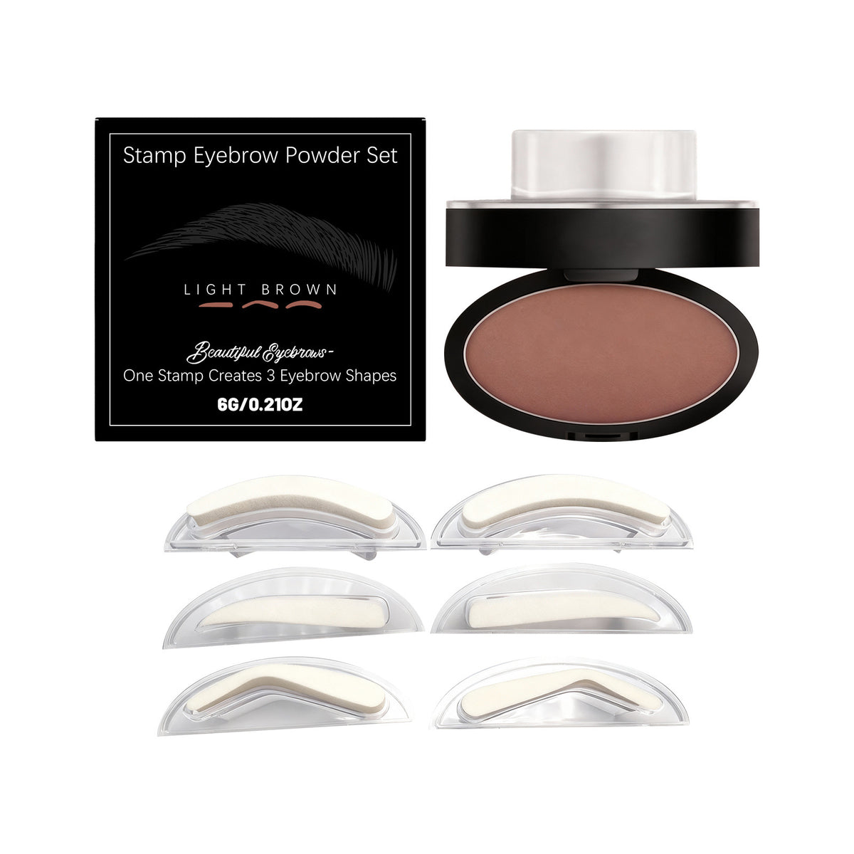 Waterproof Stamp Eyebrow Powder Kit