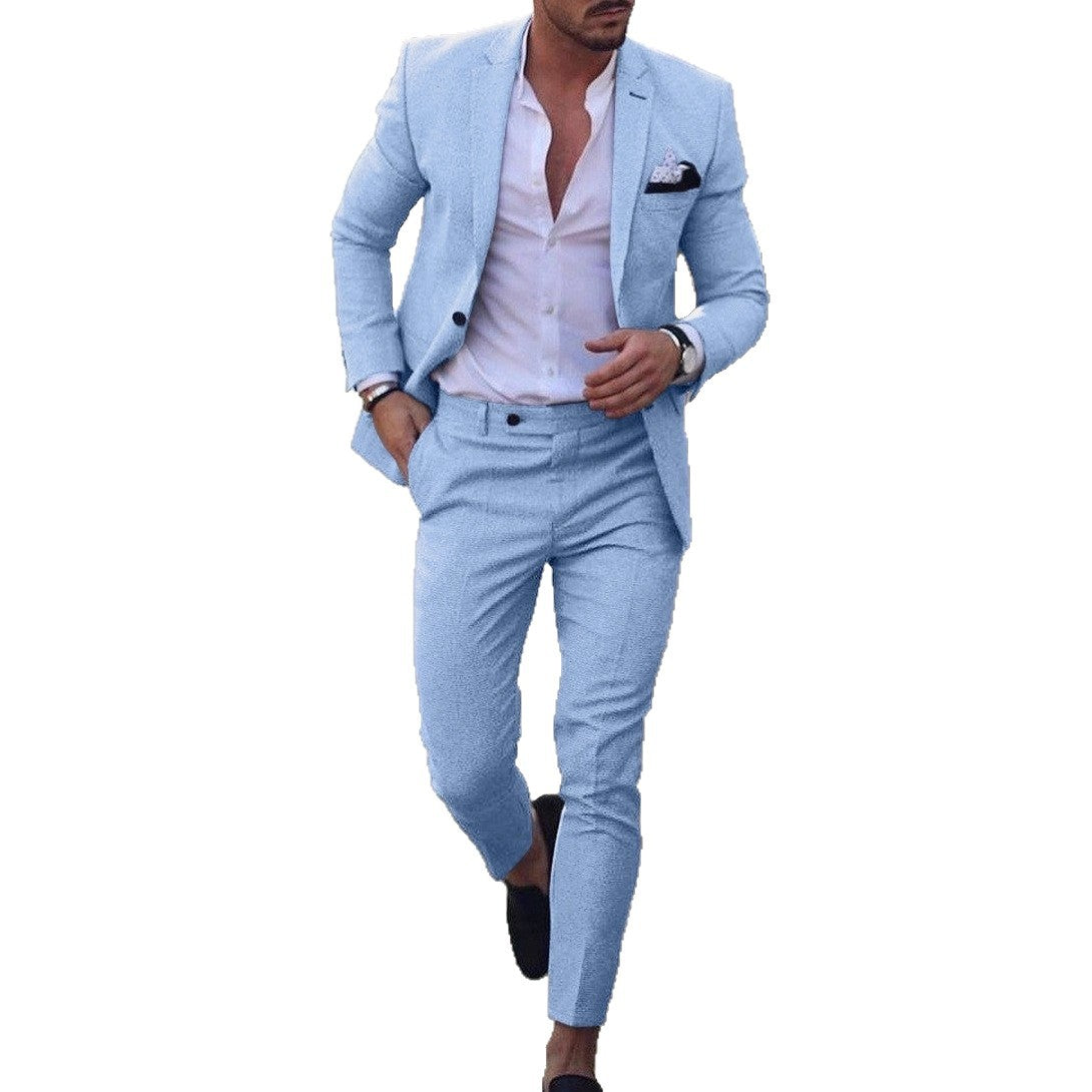 Digital Print Slim Fit Suit Set