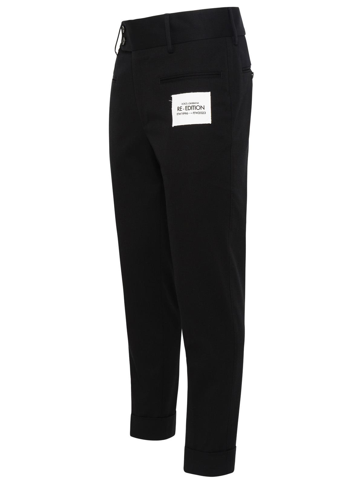 Dolce &amp; Gabbana Black Cotton Pants
