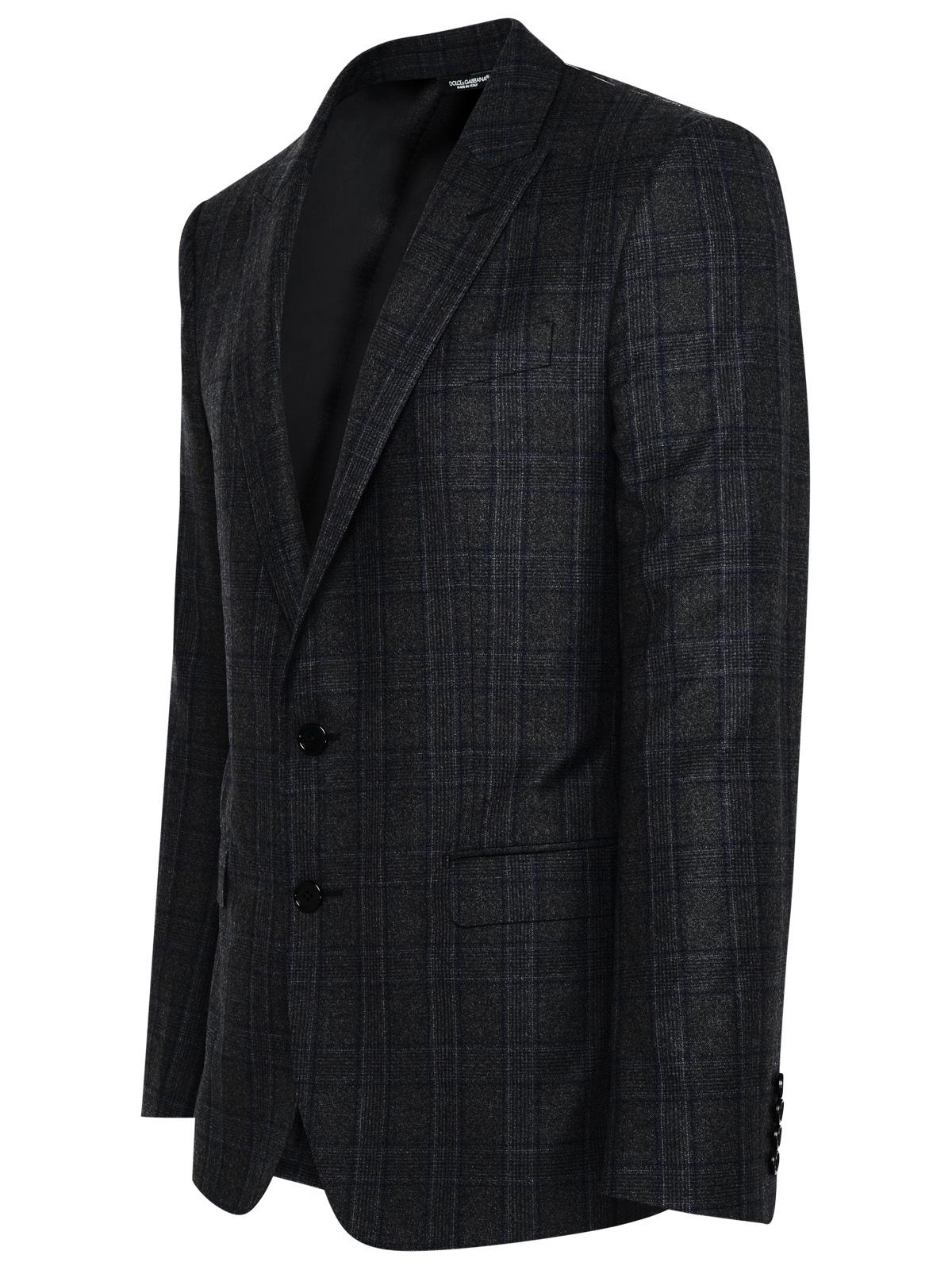 Dolce &amp; Gabbana Blazer In Grey Virgin Wool
