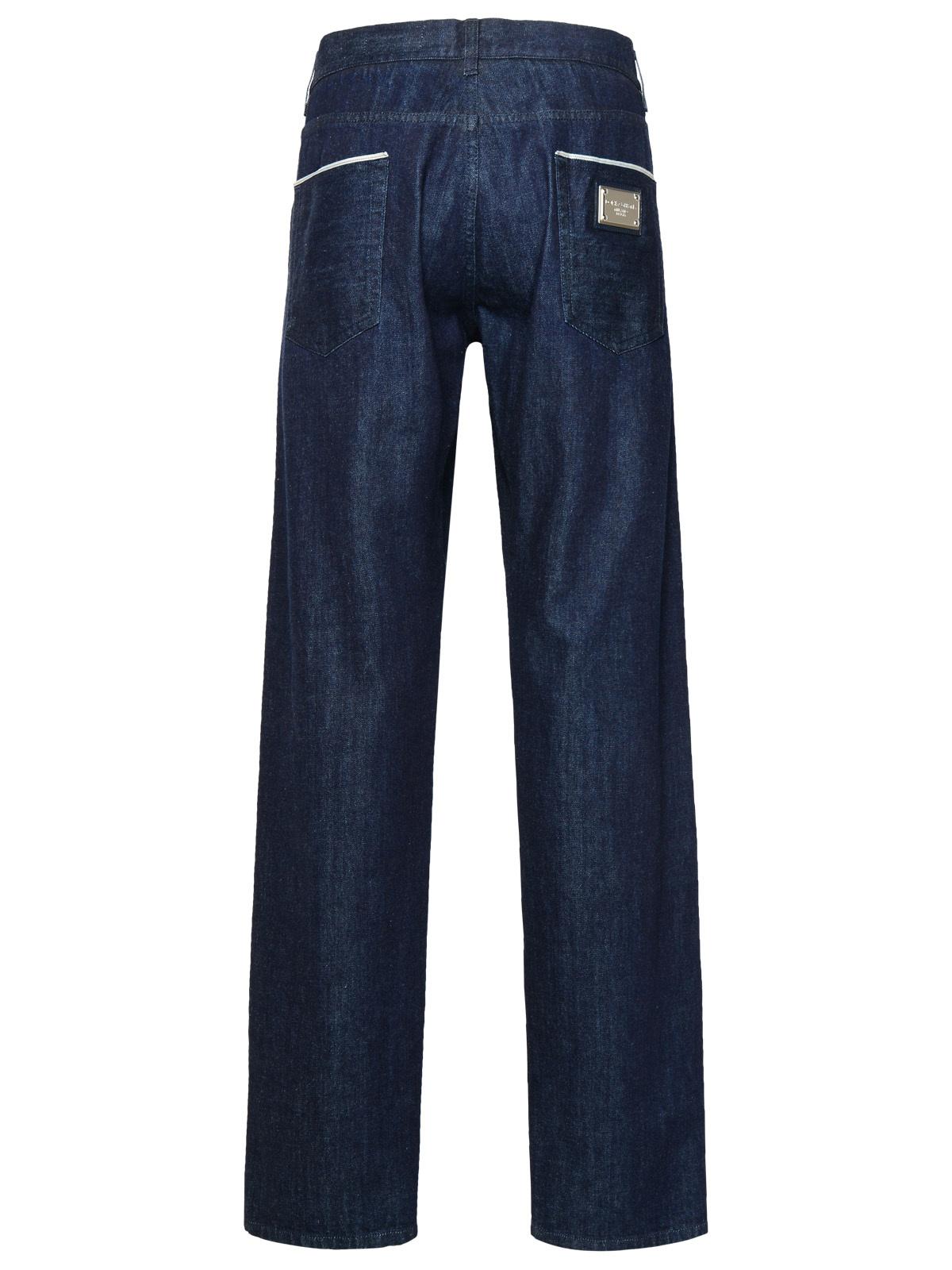 Dolce &amp; Gabbana Blue Cotton Jeans