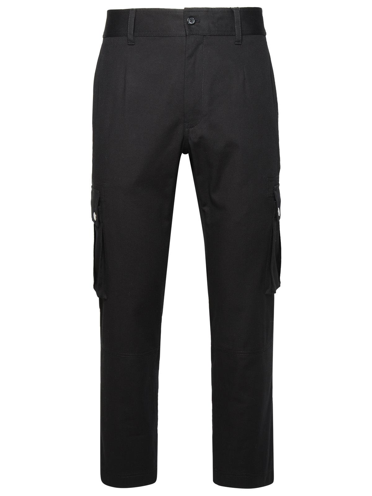 Dolce &amp; Gabbana Cargo Pants In Black Cotton