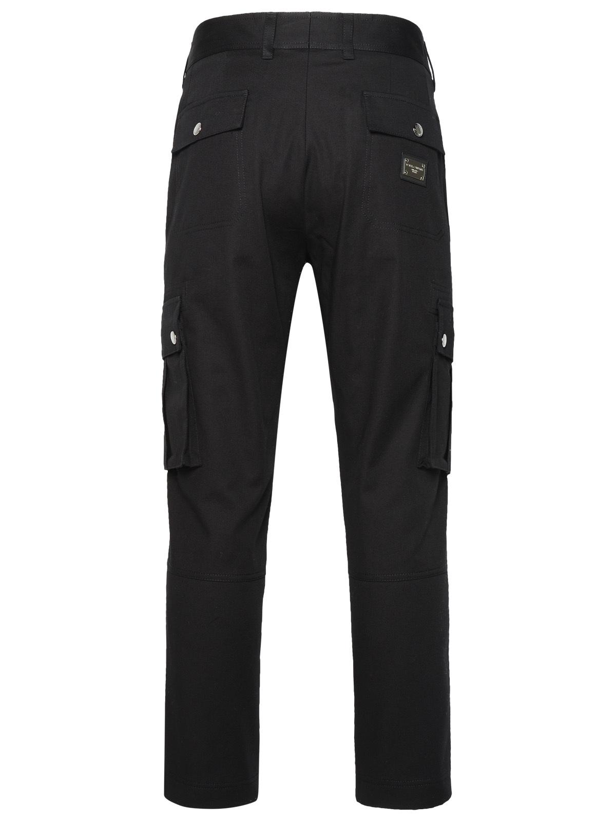 Dolce &amp; Gabbana Cargo Pants In Black Cotton