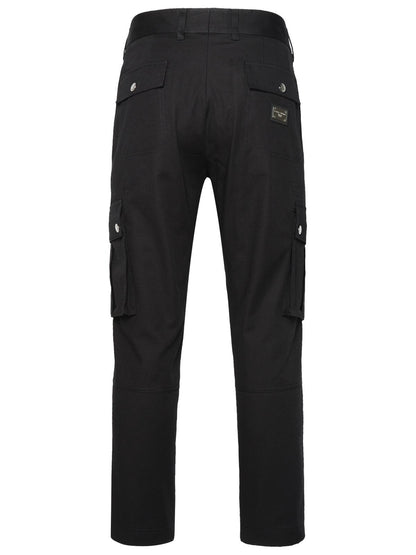 Dolce &amp; Gabbana Cargo Pants In Black Cotton