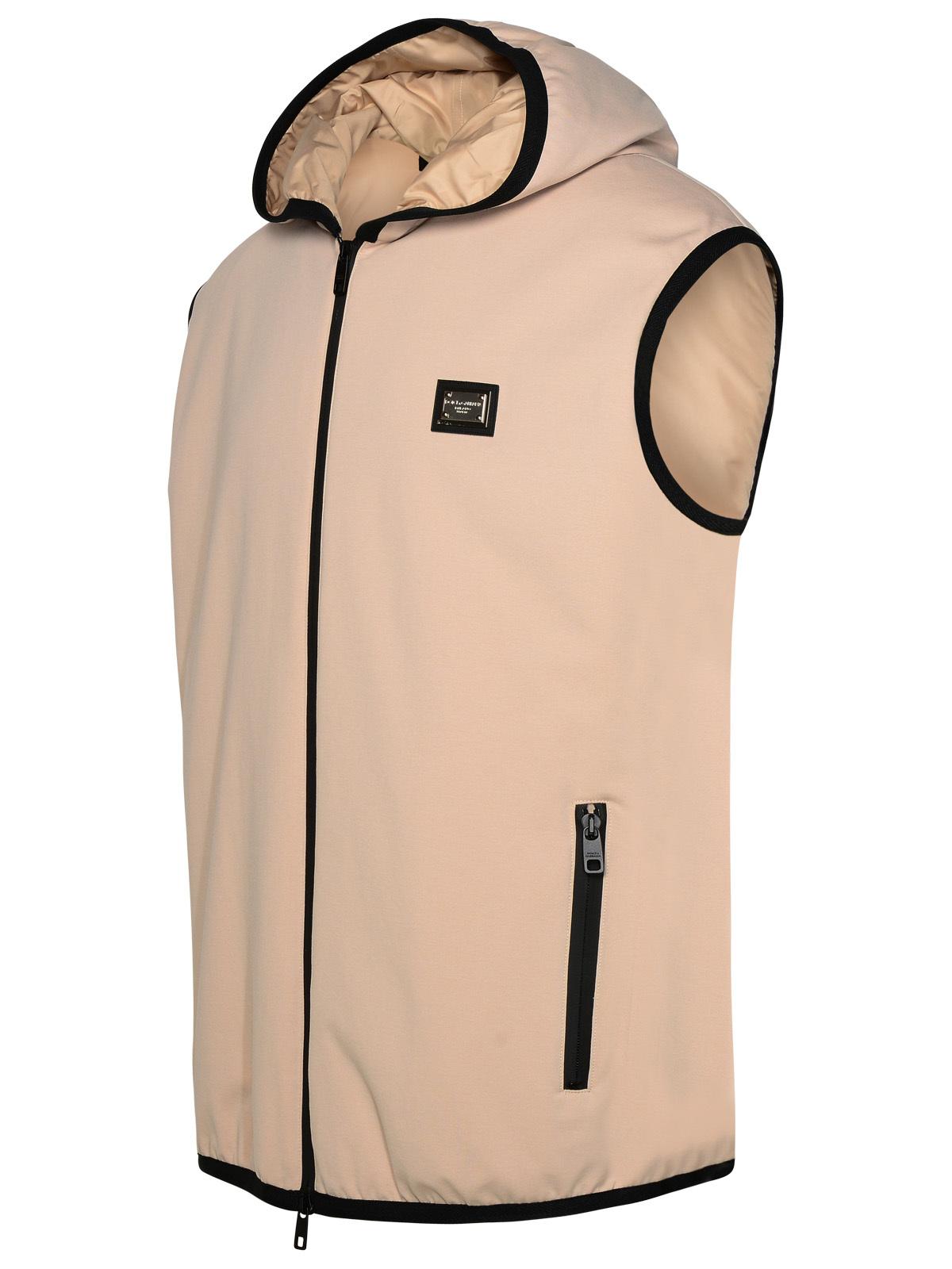 Dolce &amp; Gabbana Beige Cotton Blend Vest