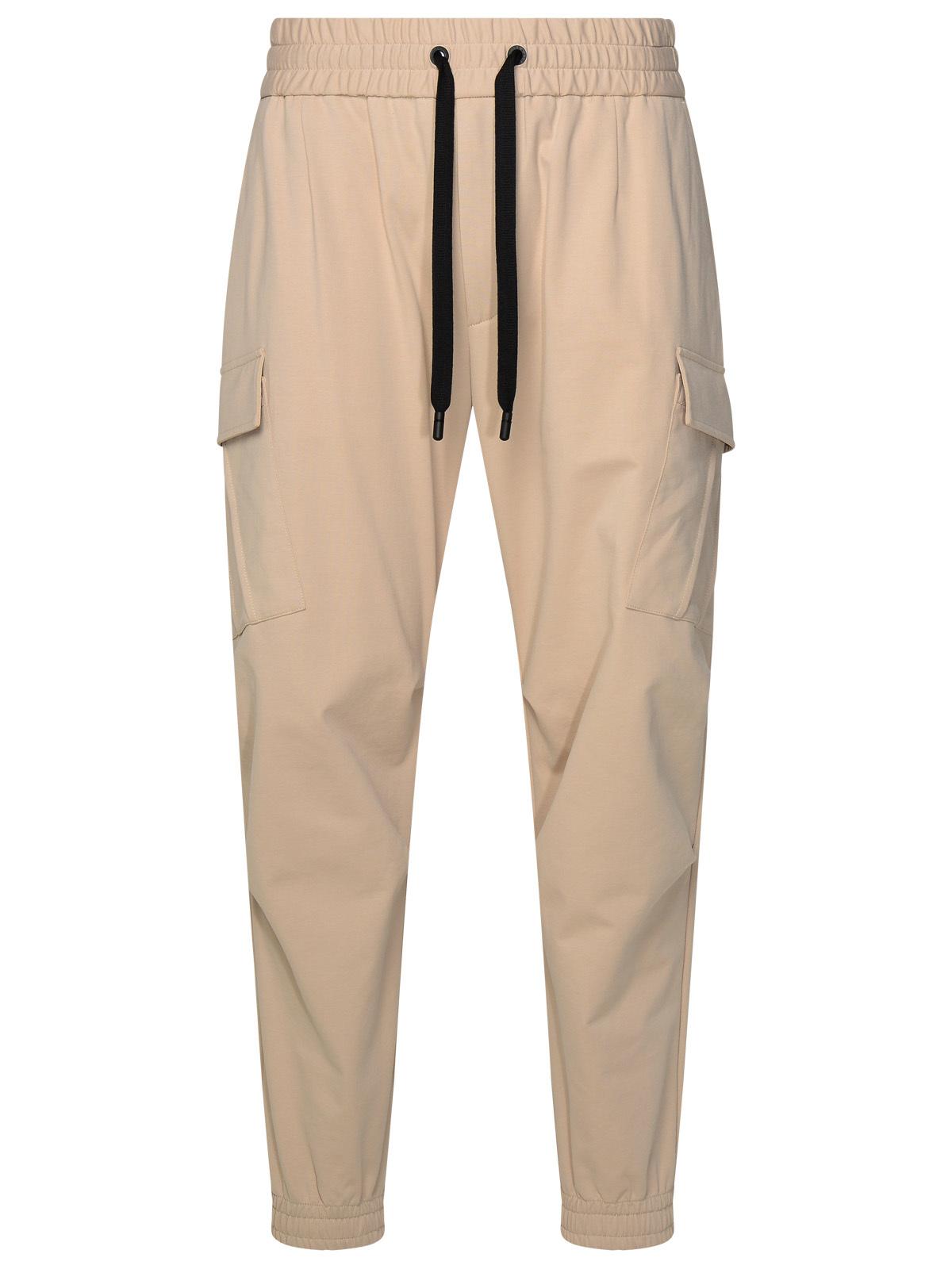 Dolce &amp; Gabbana Beige Cotton Blend Trousers