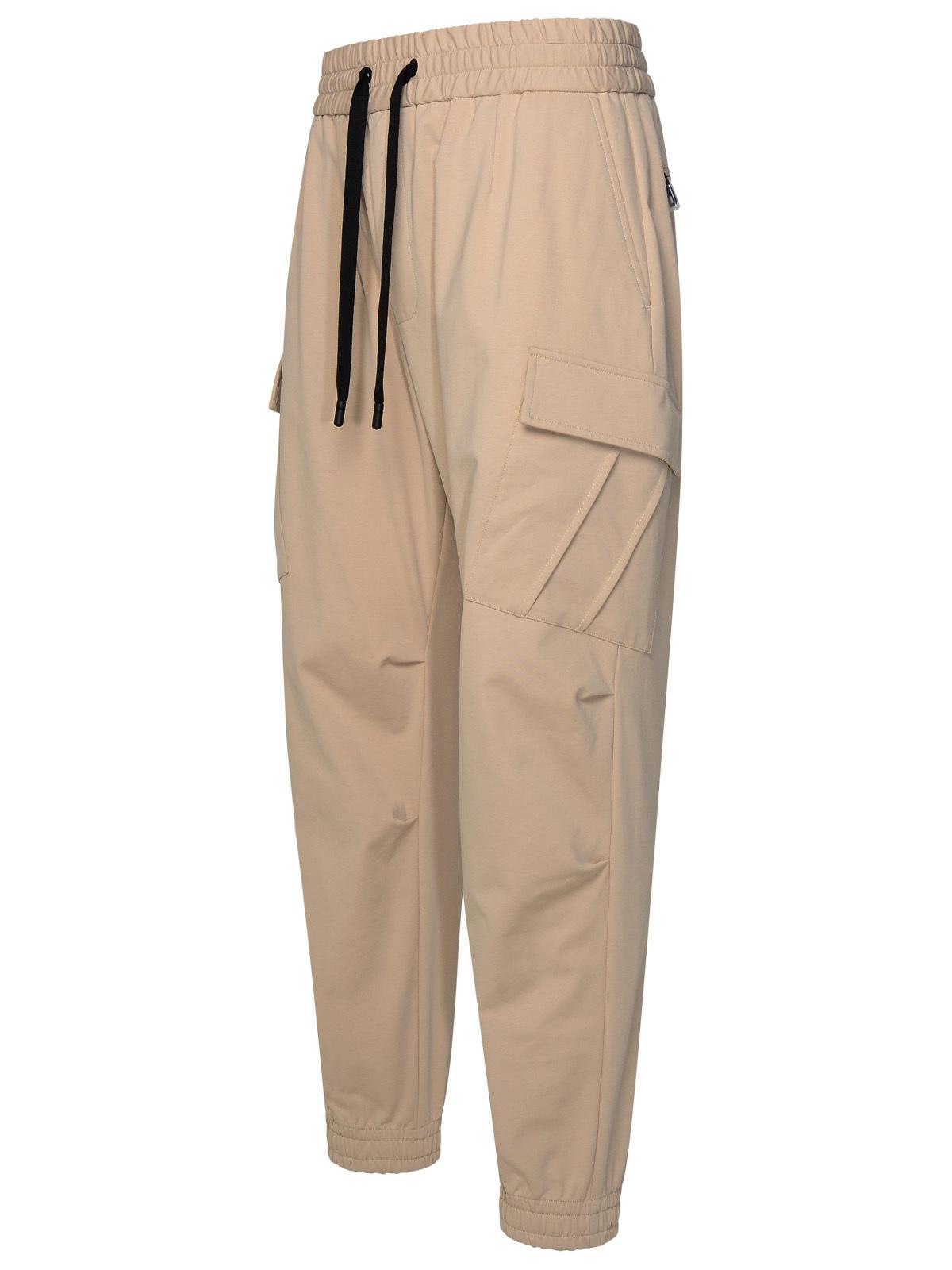 Dolce &amp; Gabbana Beige Cotton Blend Trousers