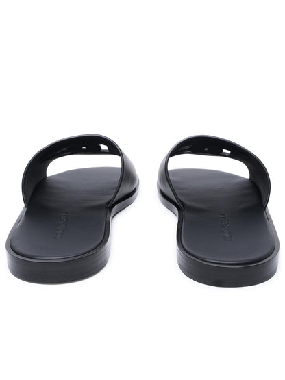 Dolce &amp; Gabbana Black Nappa Slippers