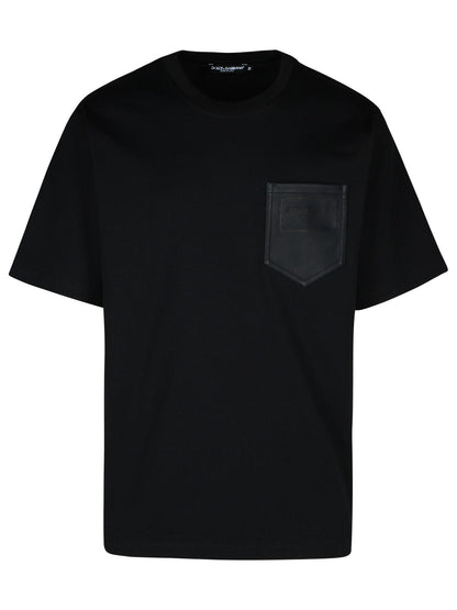 Dolce &amp; Gabbana Black Cotton T Shirt