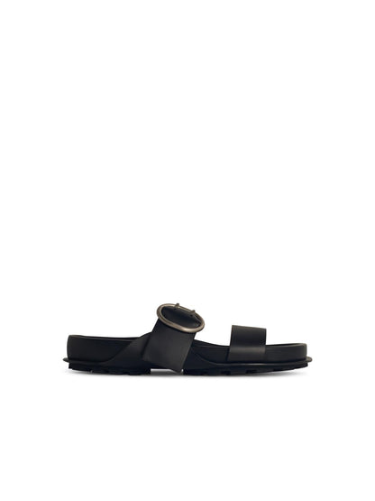 Jil Sander Black Lear Slippers