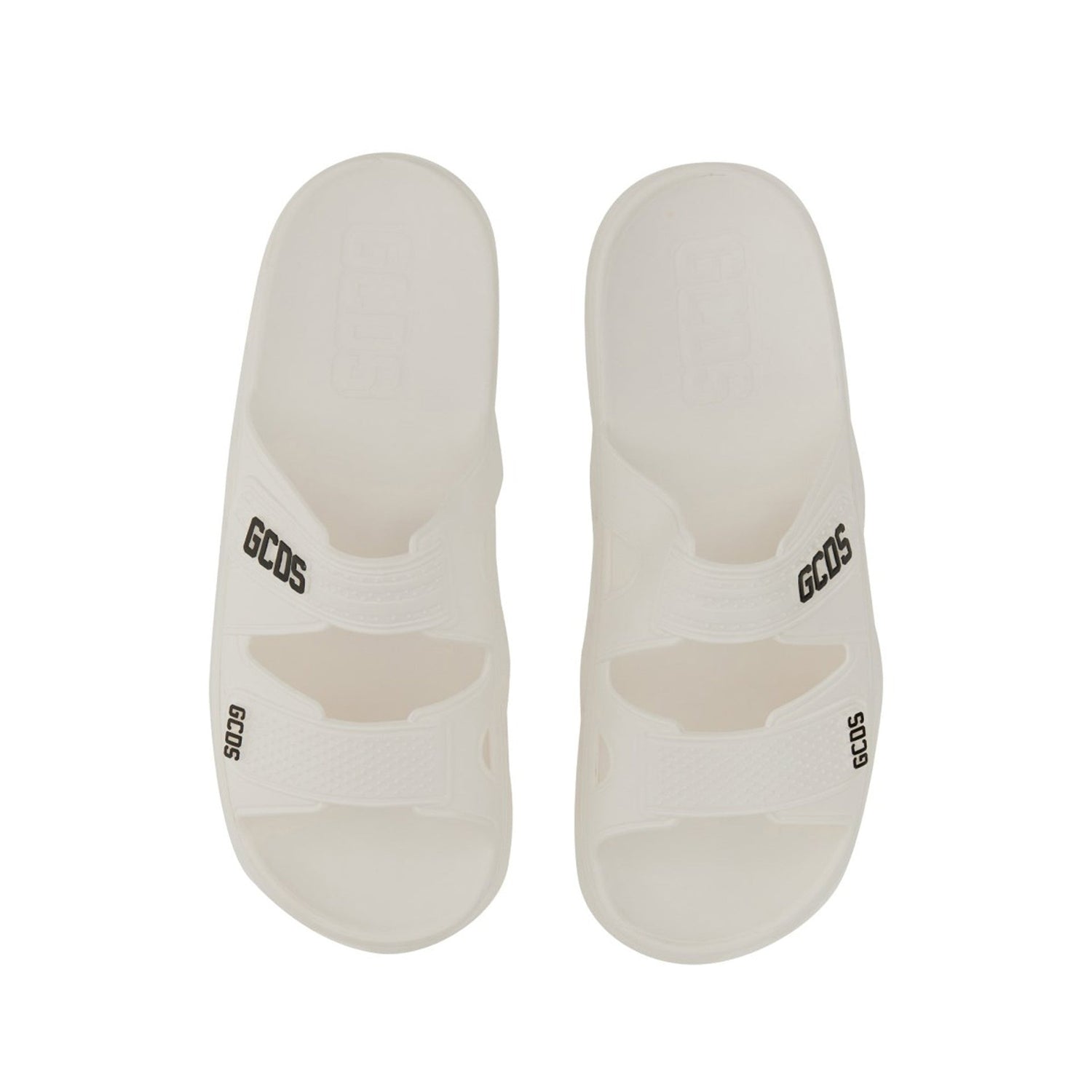 Gcds Rubber Logo Flats Sandals