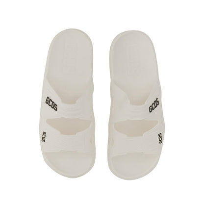 Gcds Rubber Logo Flats Sandals