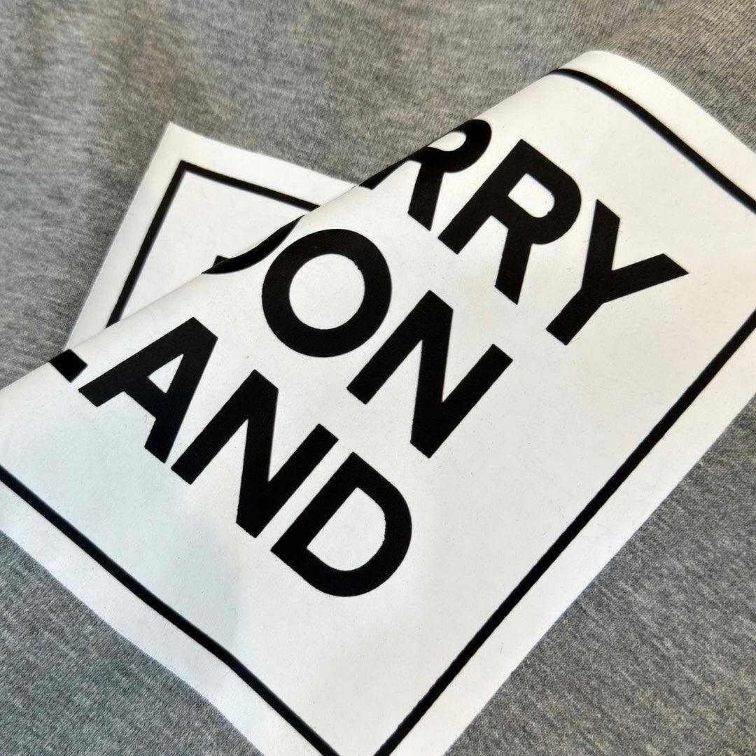 Burberry Grey T-Shirt Without Collar