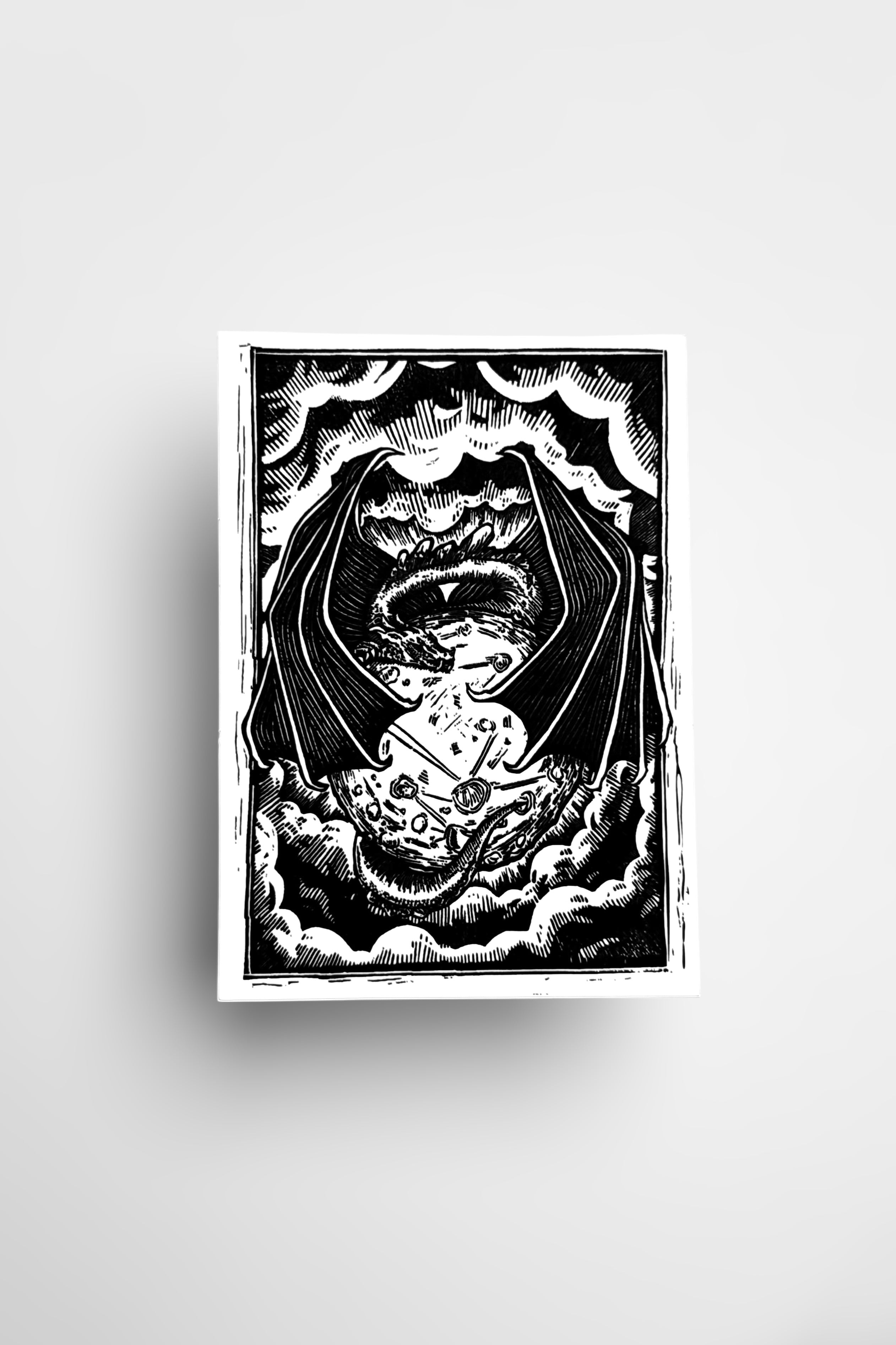 Dragon's Moon Sticker