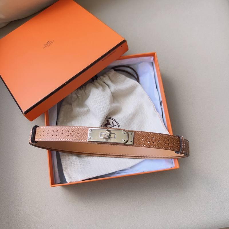 Hermes Men Silver Buckle Belt &