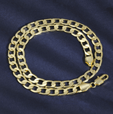 Brass Gold Plated Chain Necklace Men Women Unisex Bold Geometric Jewelry